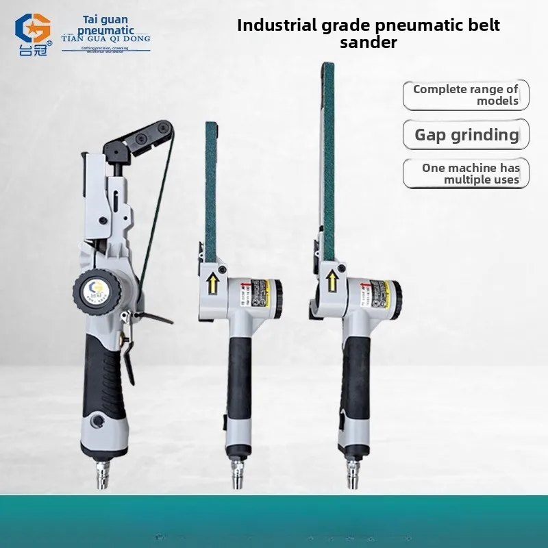 Handheld Pneumatic Belt Sander 10*330 20*520 13*610 Polishing Machine Trimming Machine Weld Spot Rust Removal Deburring