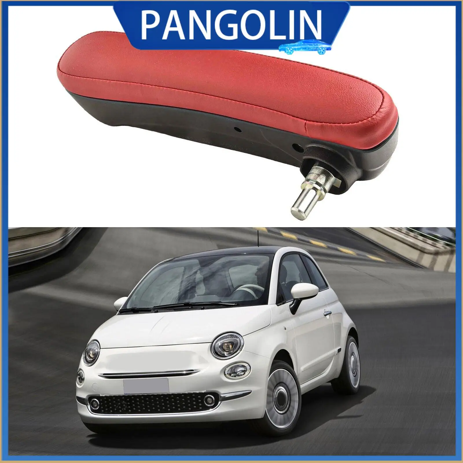 

PANGOLIN левый боковой внутренний кожаный чехол на подлокотник сиденья водителя для Fiat 500 2016-2019 6BV31KRLAA OEM стиль прямая замена