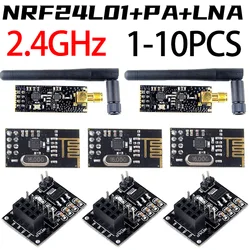 Módulo de transmisión de datos inalámbrico NRF24L01 + 2,4G 2,4 GHz NRF24L01 versión actualizada NRF24L01 + PA + LNA 1000 metros para Arduino