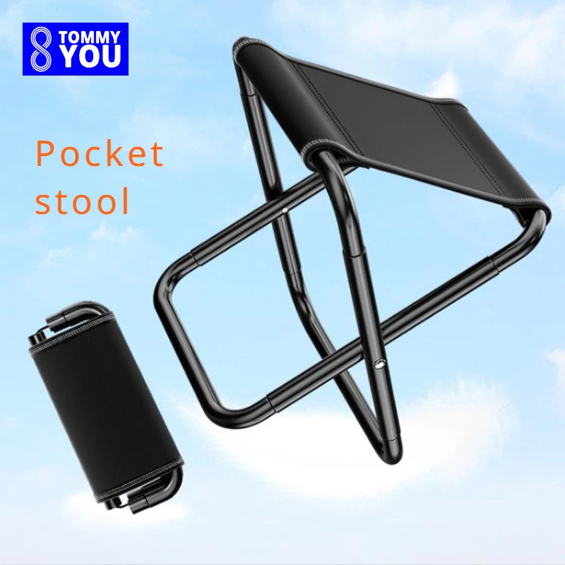 Outdoor Portable Folding Chairs Combat Readiness Benches Fishing Stools Travel Camping Stools Ultra Light Queuing Subway Stool