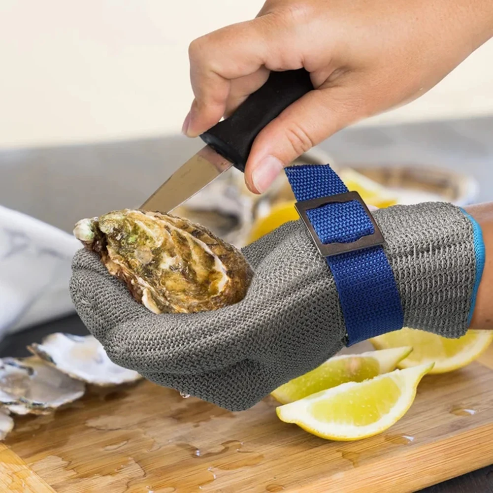 Cut Resistant Mesh Wire Glove For Fishing Breathable Comfortable Glove For Kitchen Cooking