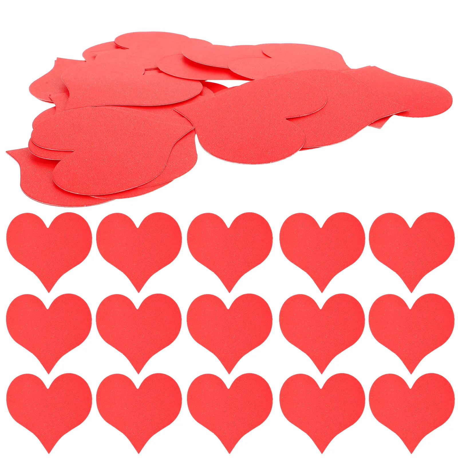 

100Pcs Valentine Heart Cards Blank Greeting Card Set for Gifts Messages Party Decoration Festive Mood Lovely Paper Craft