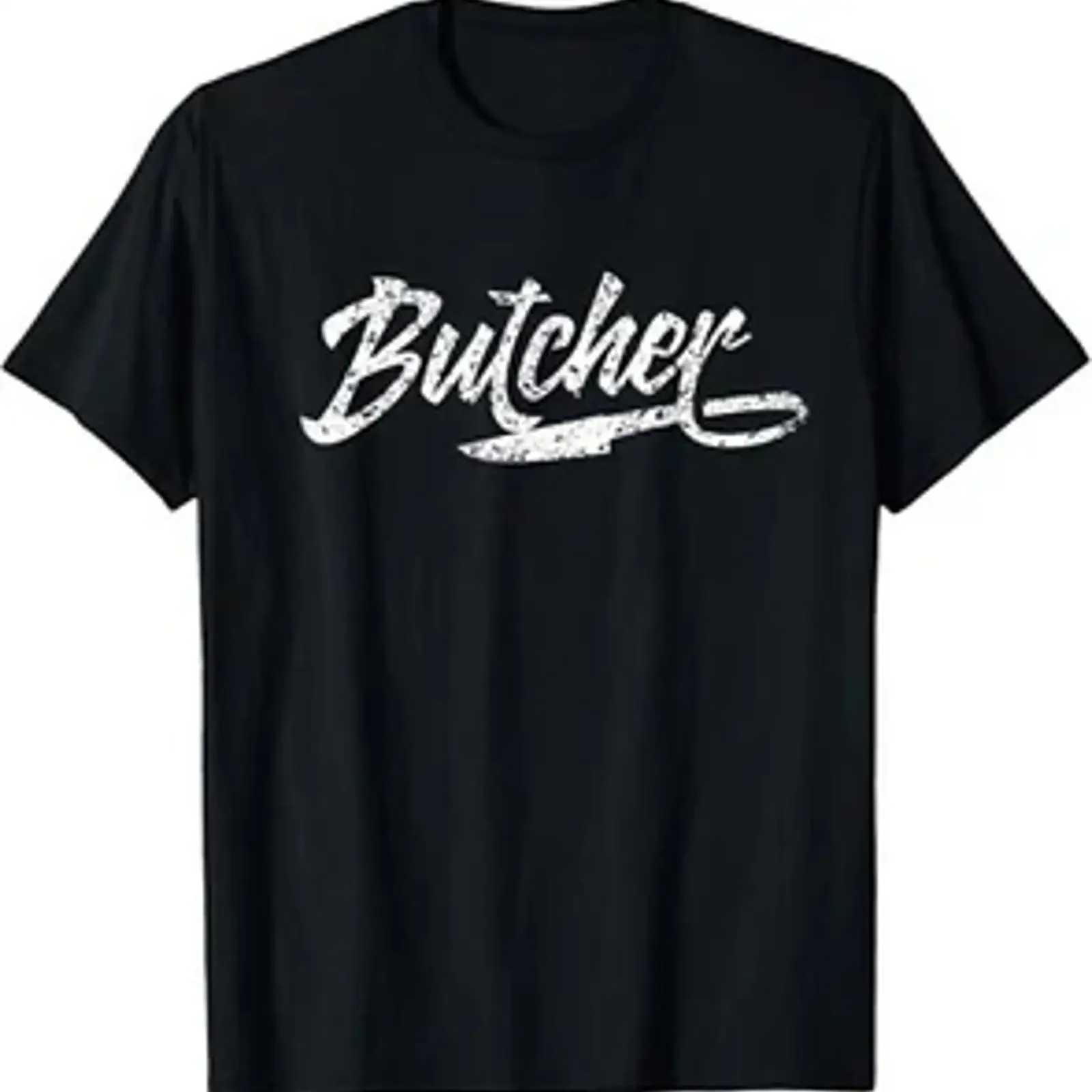 Butcher Meat Job Flesher Slaughterman T Shirt  vintage Washed Comfortable Stretched Casual homme graphic fashion