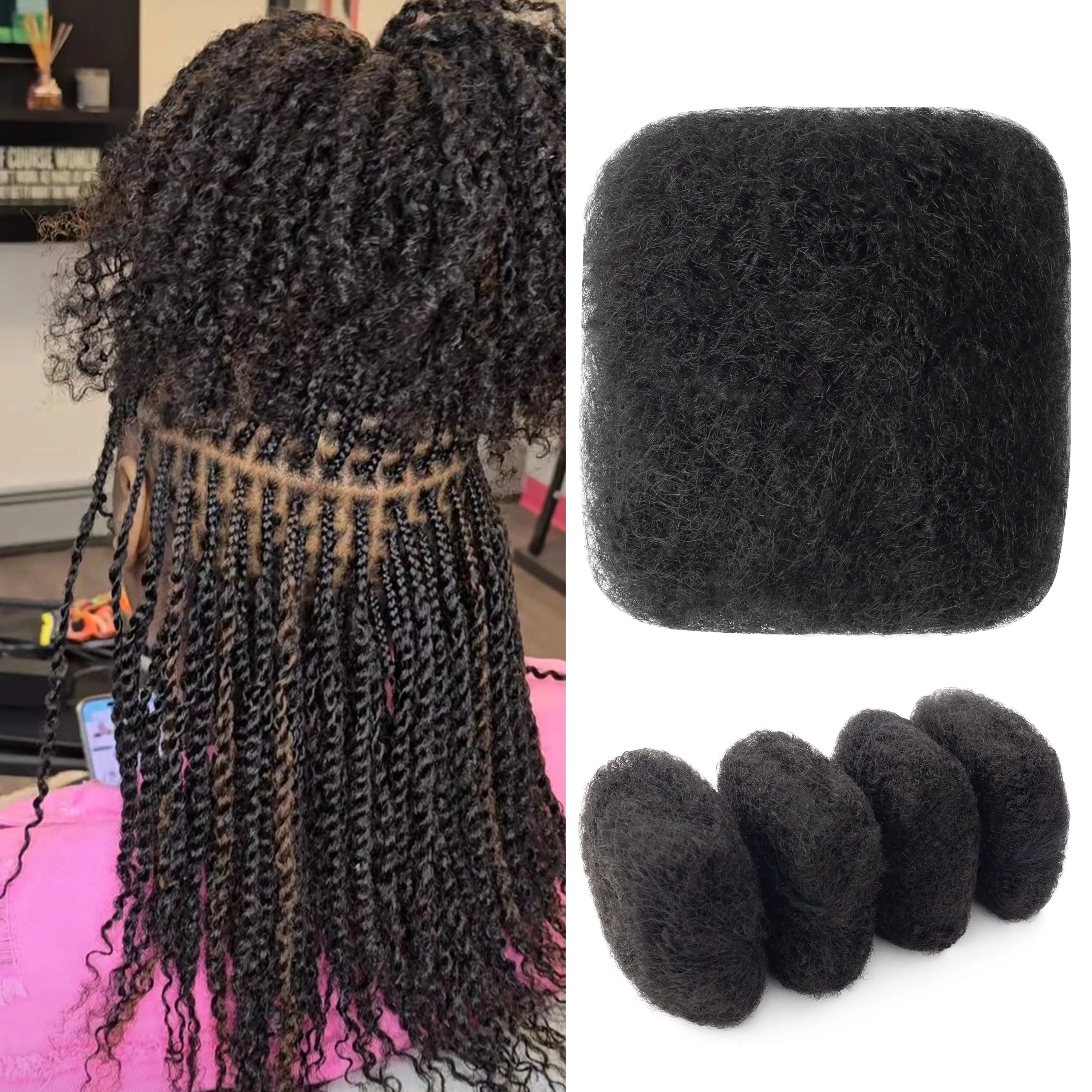 

Дешевые 30 г оптовая продажа 100% человеческие волосы афро странные объемные волосы для дредов мягкие локоны наращивание волос