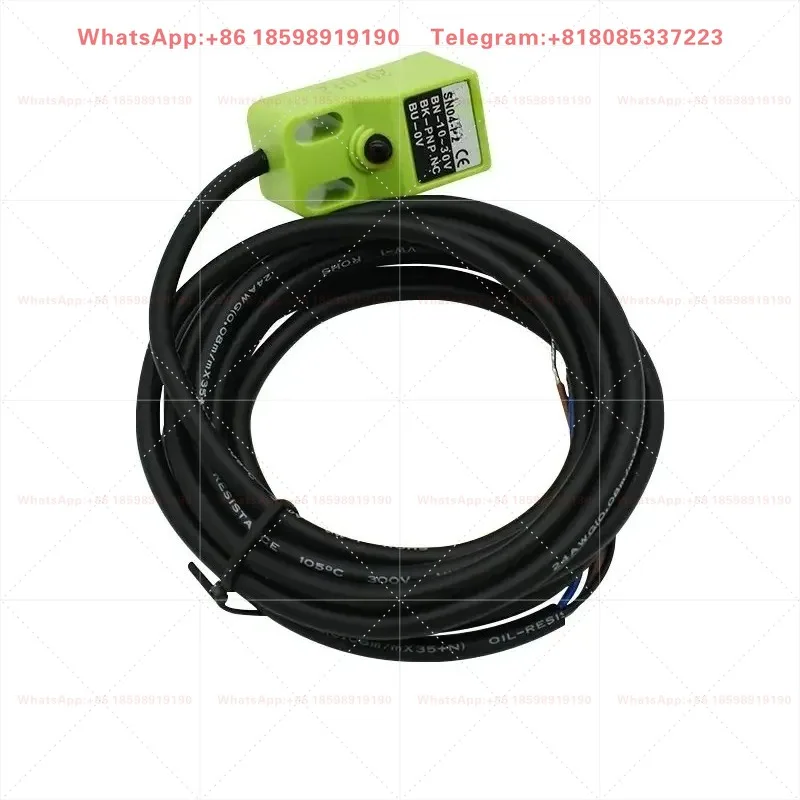 10Pcs Square Metal Inductive Proximity Sensor SN04-P2 NC 3-Wire DC 12-24V Normally Closed Industrial Position Detect Switch