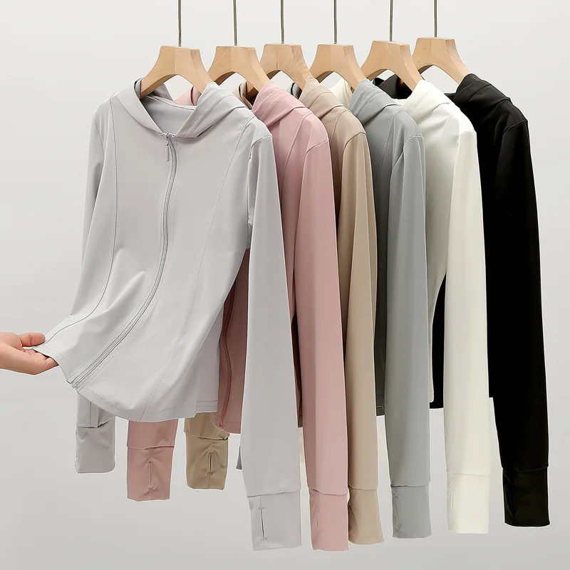 Women's Sunscreen Clothing Summer Ice Breathable Outdoor Thin Sunscreen Clothing Sports Jacket