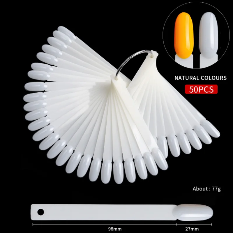 50 pçs dicas de unhas profissionais exibir placa de cor do prego cartão diy prática unha polonês remendo mostrando prateleira ferramenta prática do salão de beleza