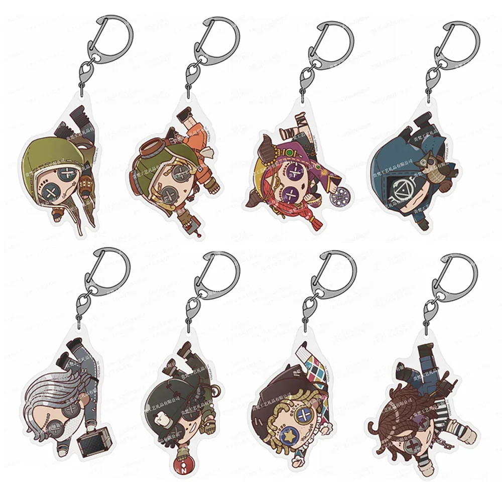 Identity V Anime Character Model Acrylic Keychains Woman Cute Cartoon Bag Pendant Decoration Key Chain Fans Christmas Gifts