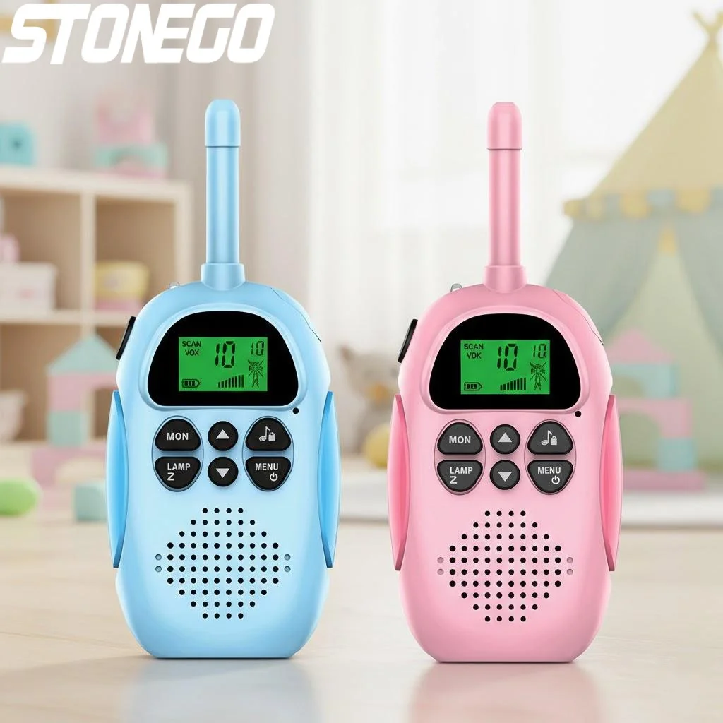 

Перезаряжаемые рации для детей, 2 шт., 22 канала, дальность 3 км, игрушки, двухсторонняя радиосвязь, подарки для детей