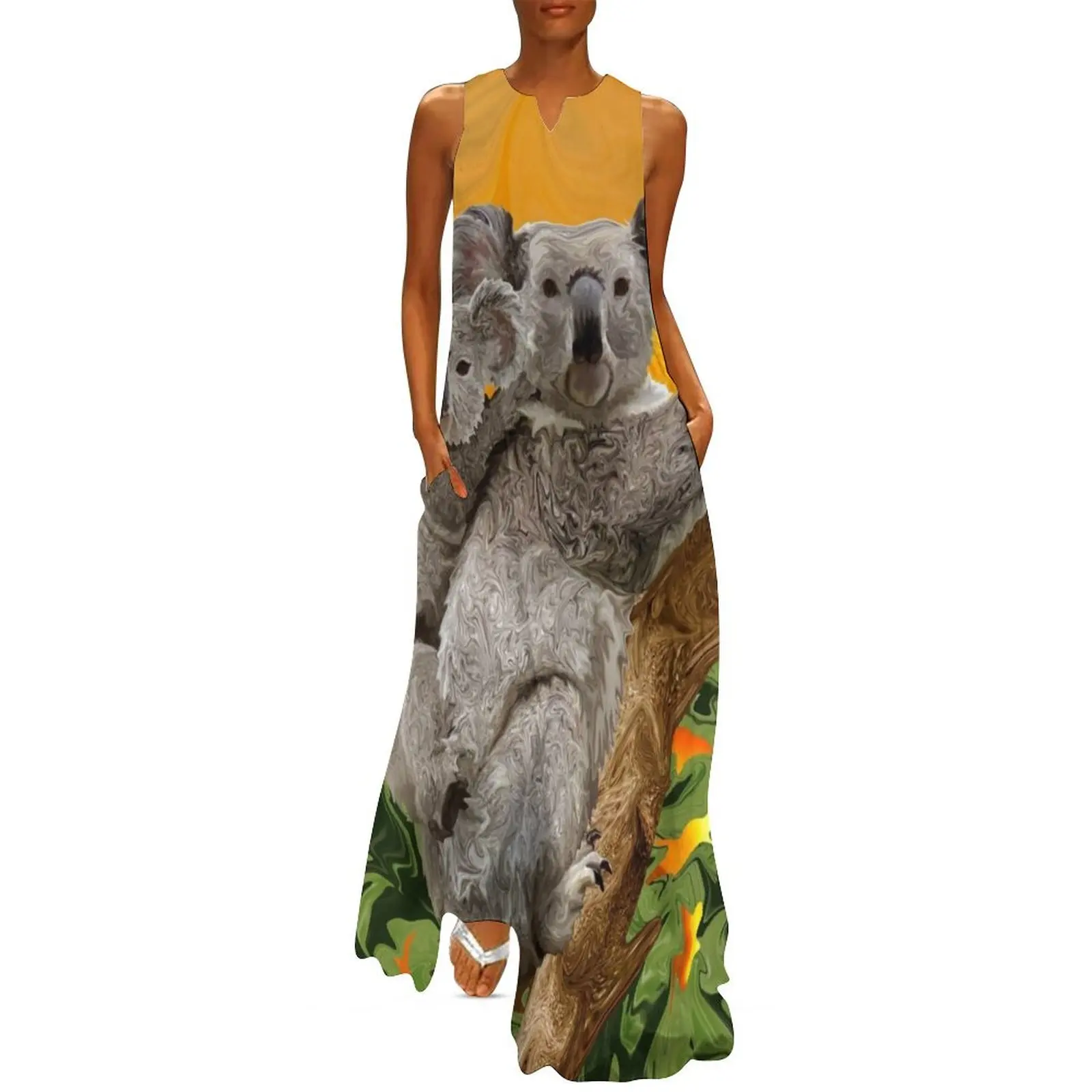 Koala Sunset Long Dress long dress women summer dresses for women 2025 Summer skirt