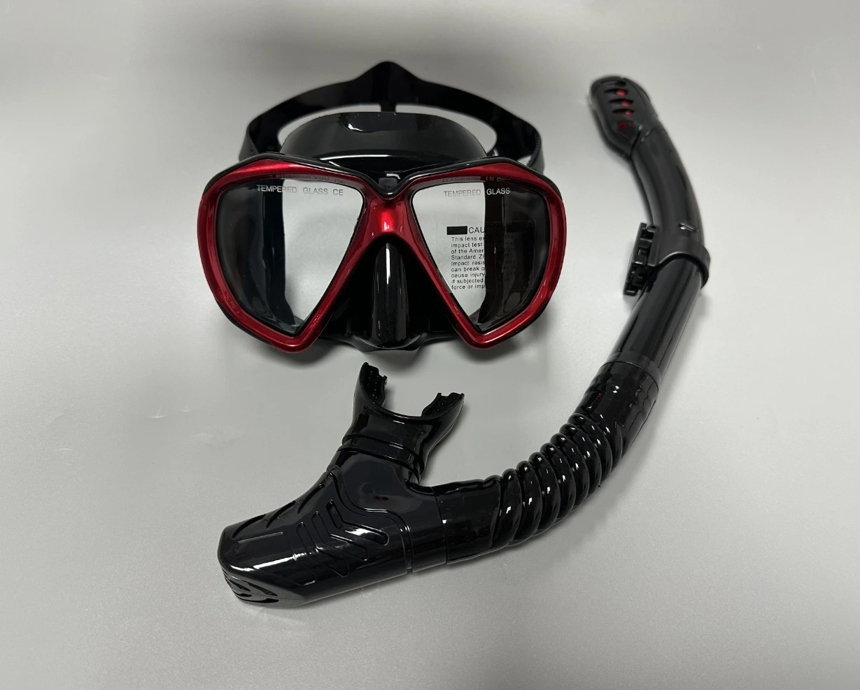 QYQ Professionelle Tauchmasken Schnorchelset Erwachsene Silikonrock Brille Brille Tauchmaske – Detail 6