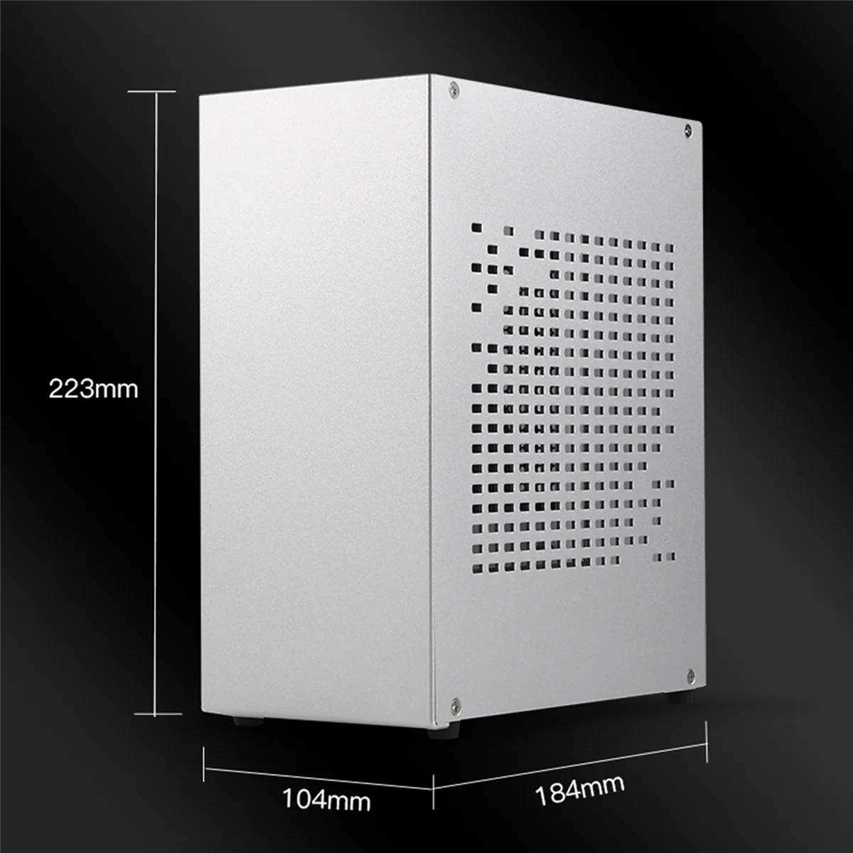 A07 Mini ITX Computer Case Chassis HTPC Host Case USB3.0 ITX Enclosure with Graphics Card Extension Cable(C)