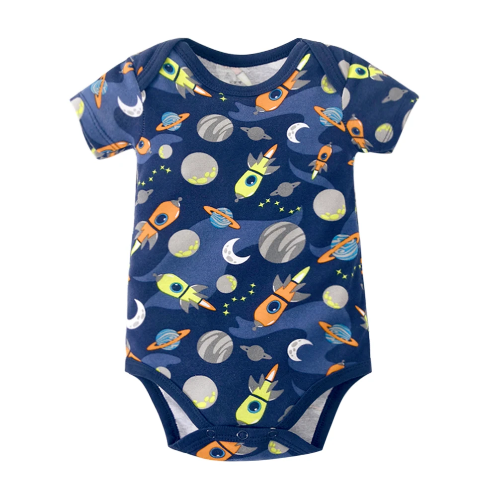 Baby Neugeborenes Baby Jungen Mädchen Kleidung Print Infant Baby Overall Nette Casual Baby Body