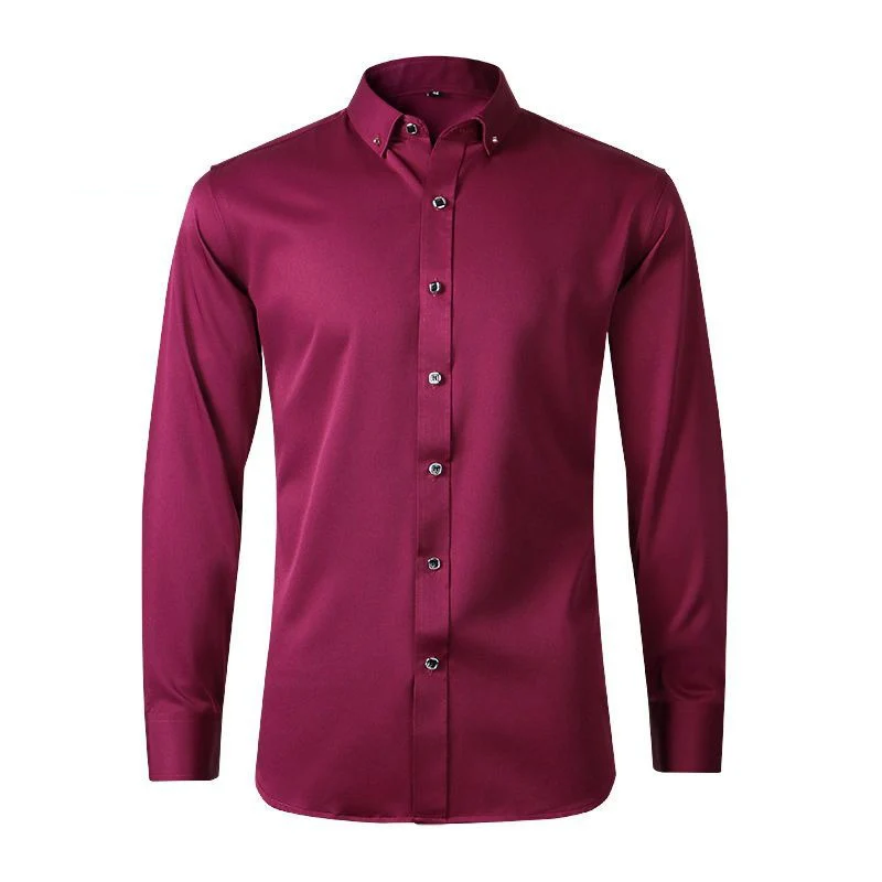 

Мужская рубашка с длинным рукавом, с французскими манжетами, повседневная, брендовая, разноцветная (белая, черная, синяя), приталенная, деловая, для офиса