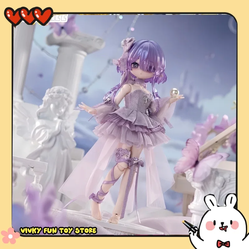

Come4free Flower Language Series Twilight Wisteria 1/8 Bjd Baby Dress Skirt Doll Dress Set