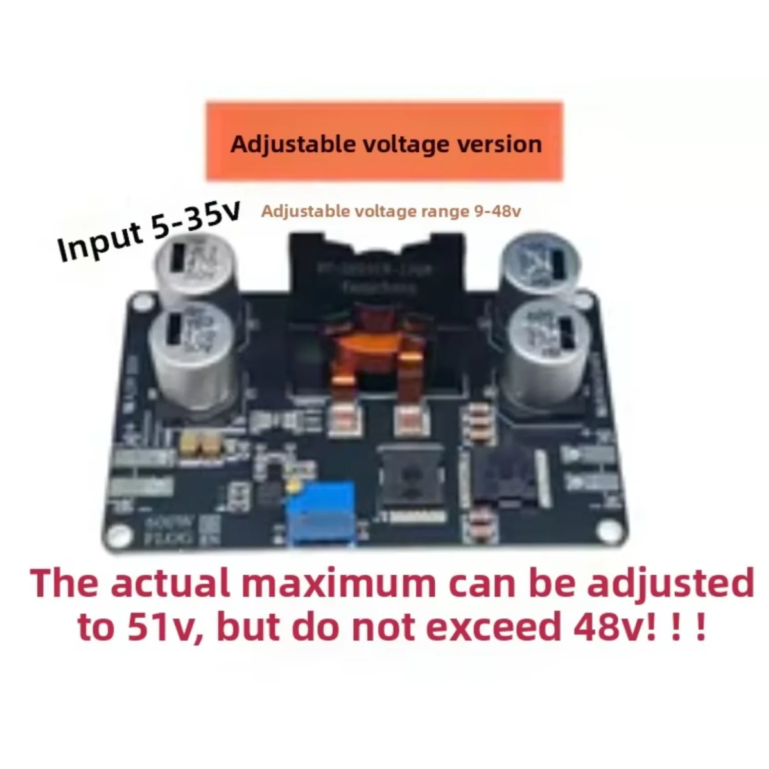 600W High-Power Boost Module, Adjustable Voltage Version DC-DC Power Module, Synchronous Boost