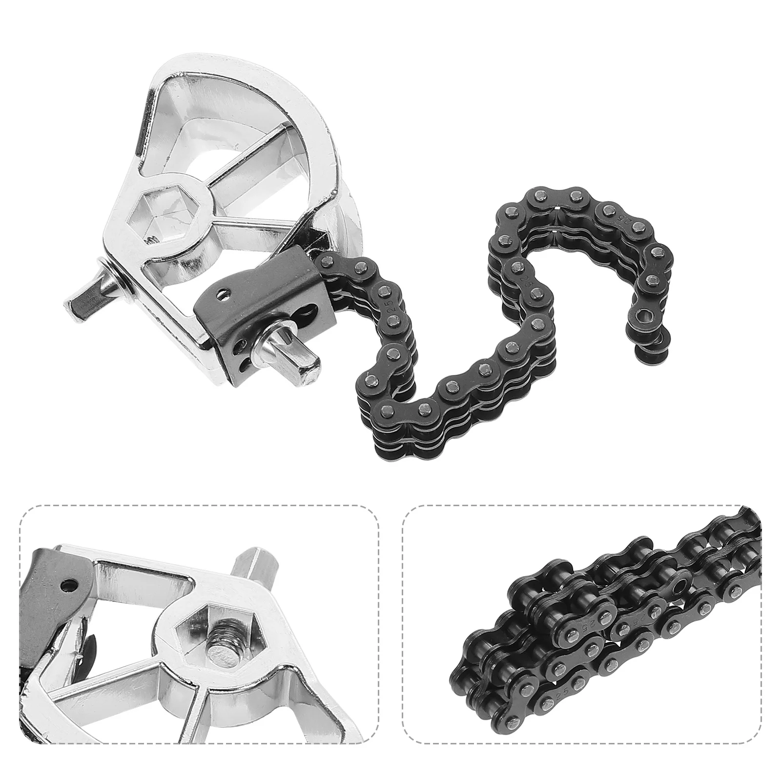 

Single Kick Pedal Bass Drum Silver Double Chain Mechanism Adjustable Response Drum Kit Accessories Instrument Parts