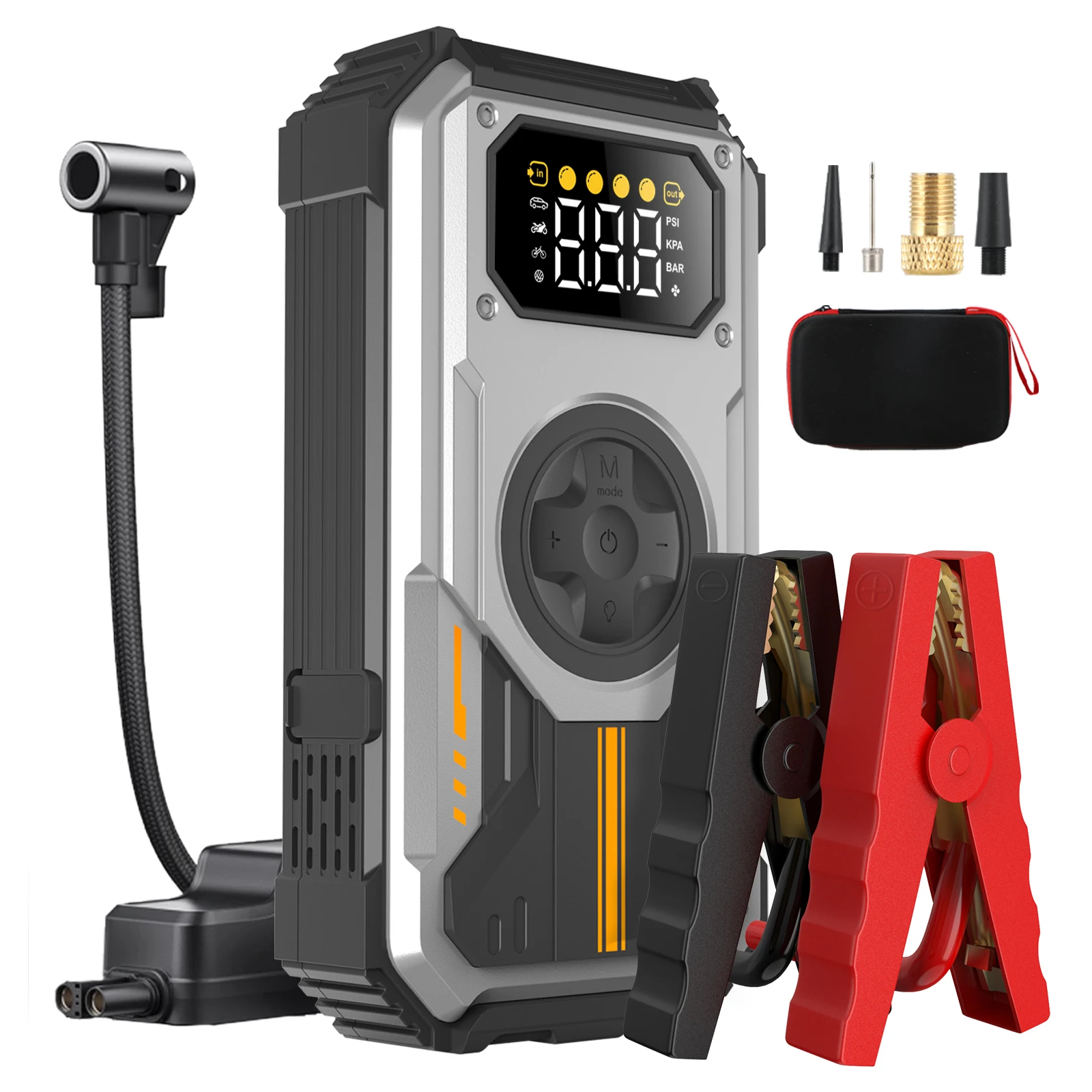 

Eigotrav 6000A Starting Power Bank 12000mAh Car Jumpstarter 12V Starting Device for Gasoline and Diesel Mobile Power Bank