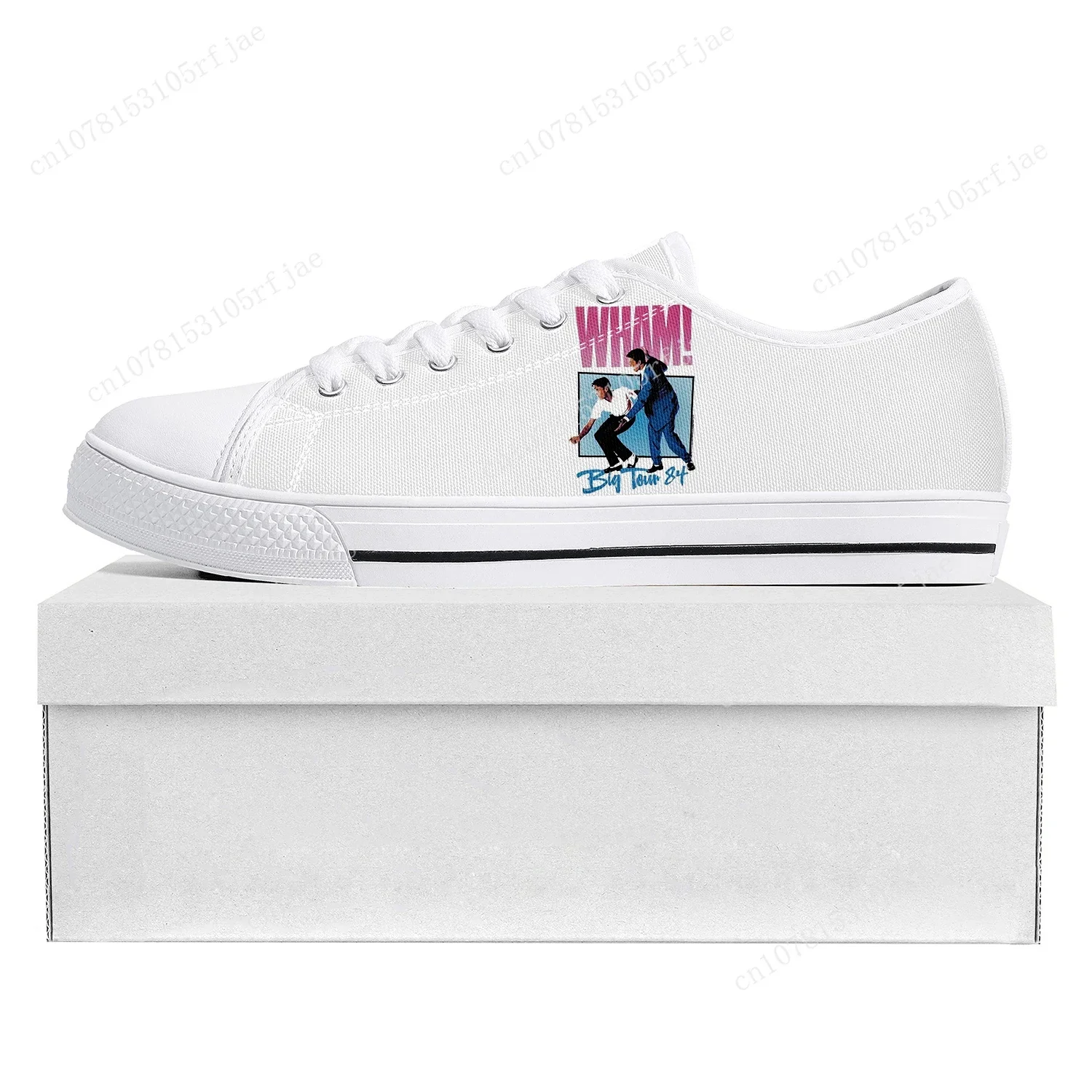 Choose Life Wham George Michael Custom Low Top Sneakers Womens Mens Teenager Shoes Tailor-Made Canvas Sneaker Shoe