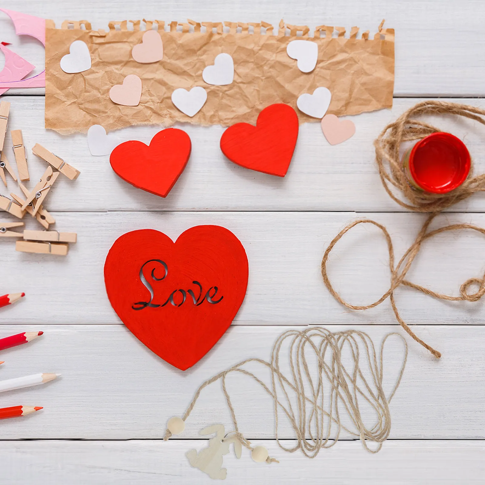 

4 набора деревянных заготовок для пасхальных кроликов, неокрашенные, с джутовой веревкой для легкого подвешивания, для домашнего декора, DIY-поделок