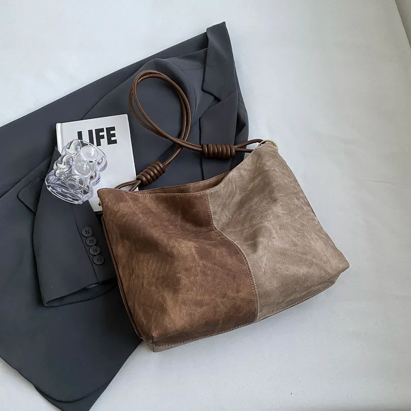 Women's Shoulder Bag NEW Popular Design Soft PU Leather Retro Large Capacity Storage Leisure Shopping Travel Commuter Handbag