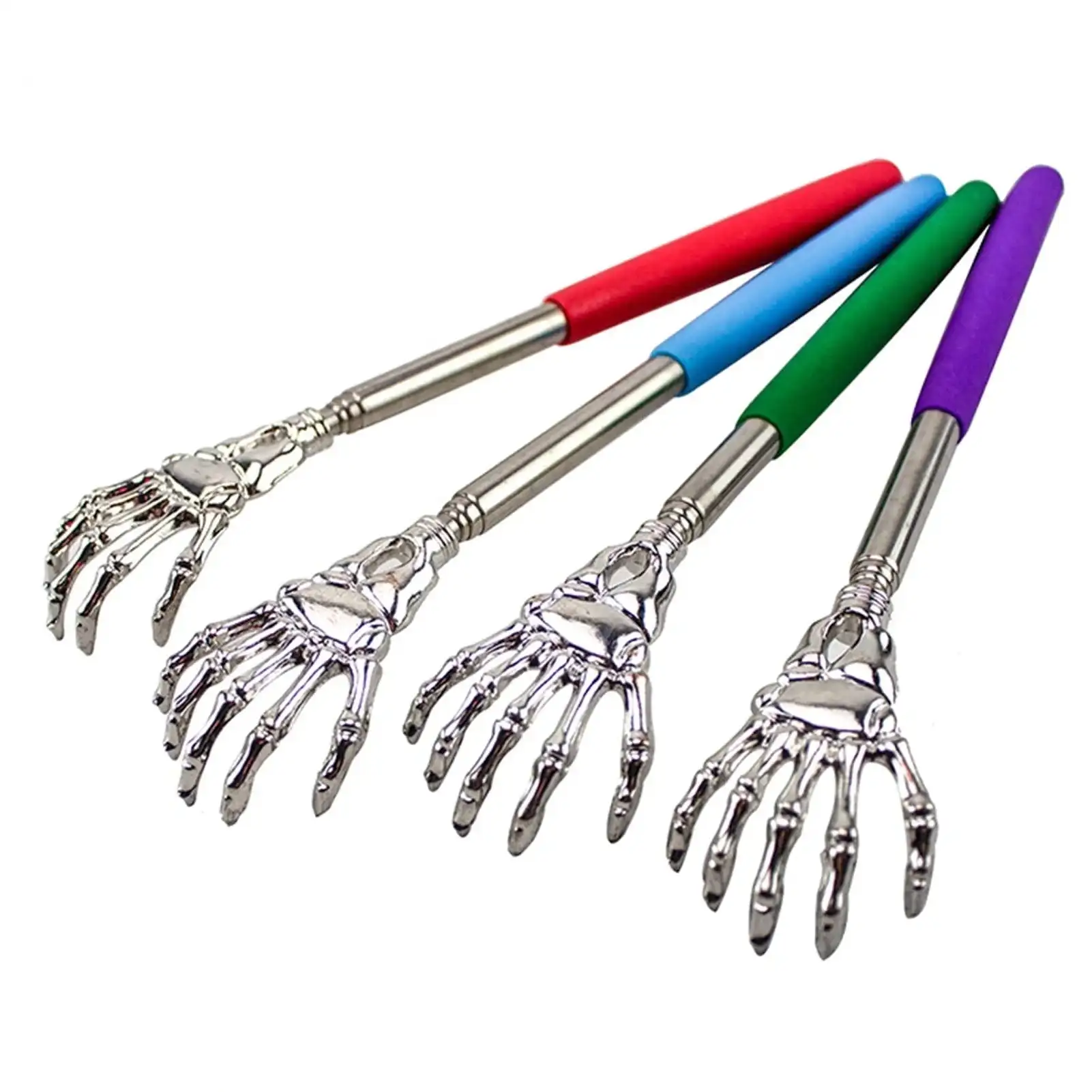 

Qianglong 4Pcs Back Scratchers extendable Telescoping Metal Back Scratcher for Adults Stainless Steel extendable back scratcher