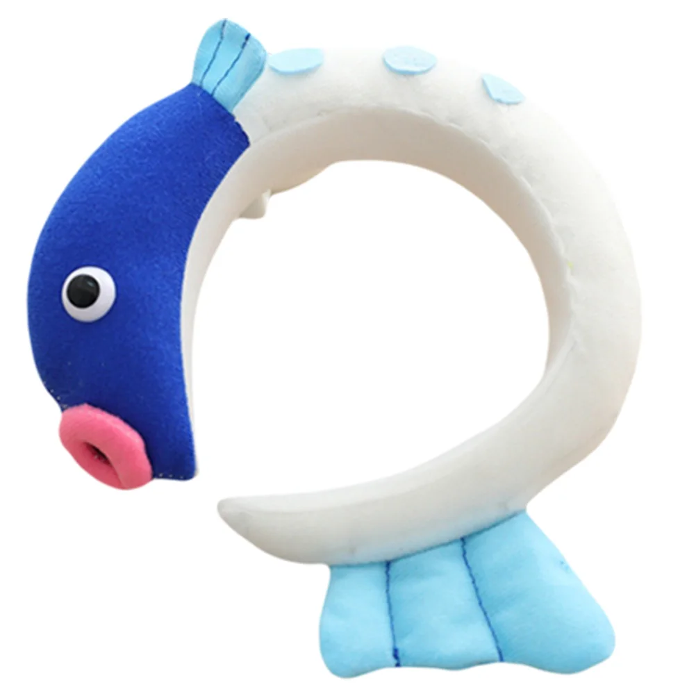 

Fish Headb PP Material Easy Wear Take Off Ideal Masquerade Parties Kids Girls Funny Hair Hoop Photo Child