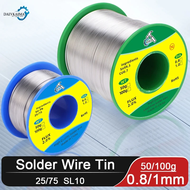 

50-100G Low Temperature Easy Melt Solder Wire Metal Copper Iron Tin Alloy Welding Wires Soldering Cored Rods Bar Repairing Tools