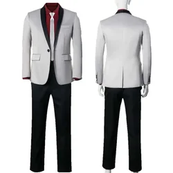 Jared Leto Clown Halloween Cosplay Costume Movie Gotham Joke Shirt Coat Pants Fancy Dress Men's Suit Takerlama