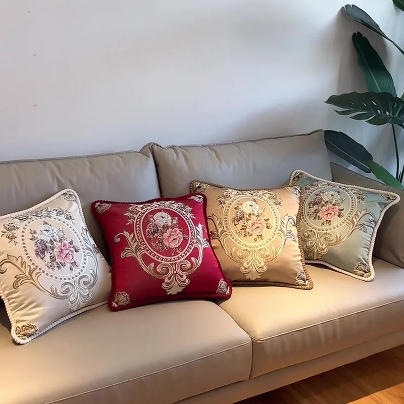 Chinese Classical Embroidery Body Pillow Elegant Waist and Neck Protection Pillow Sofa Cushions As Gifts for Friends Relatives
