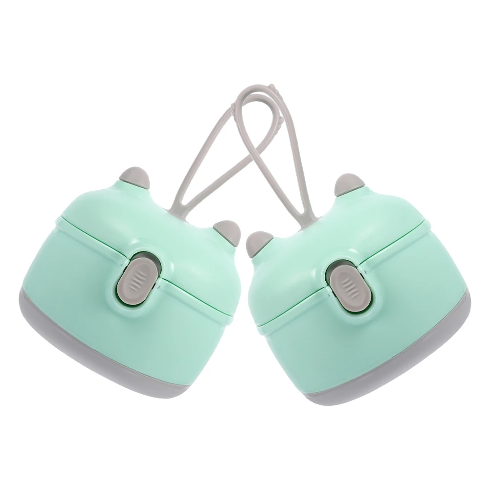 

2Pcs Formula Storage Containers Portable Milk Powder Carton Dispenser Cute Cartoon Design Travel Infant Food Holder