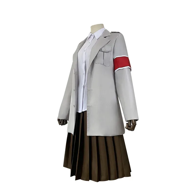 CyAnime Attacco su Ti-tan Giacca Eldian Costume Cosplay Guerriero Unità Pieck Giacca Shingeki No Kyojin Eldian Dress Marley Militare