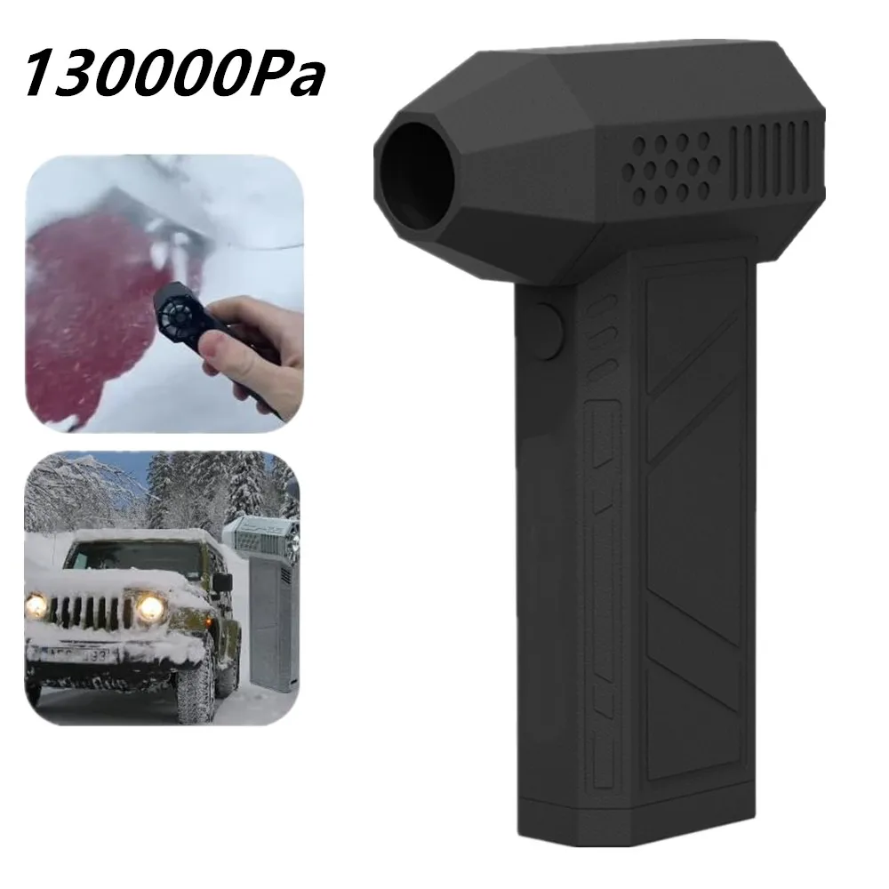 Portable Violent Blower Mini Turbo Jet Fan Handheld Brushless Motor 130000 RPM Wind Speed Adjustable Car Snow Removal Duct Fan