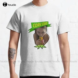 Riley Reid Sucking Corn - Cornstars Series Classic T-Shirt Kindergarten Teacher Shirts Custom Christmas Gift New Popular Xs-5Xl