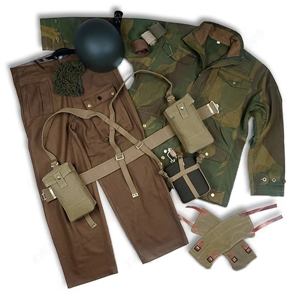 WW2 BRITISH ARMY P37 UNIFORMS AND EQUIPMENT COMBINATION HIGH QUALITY REPLICA