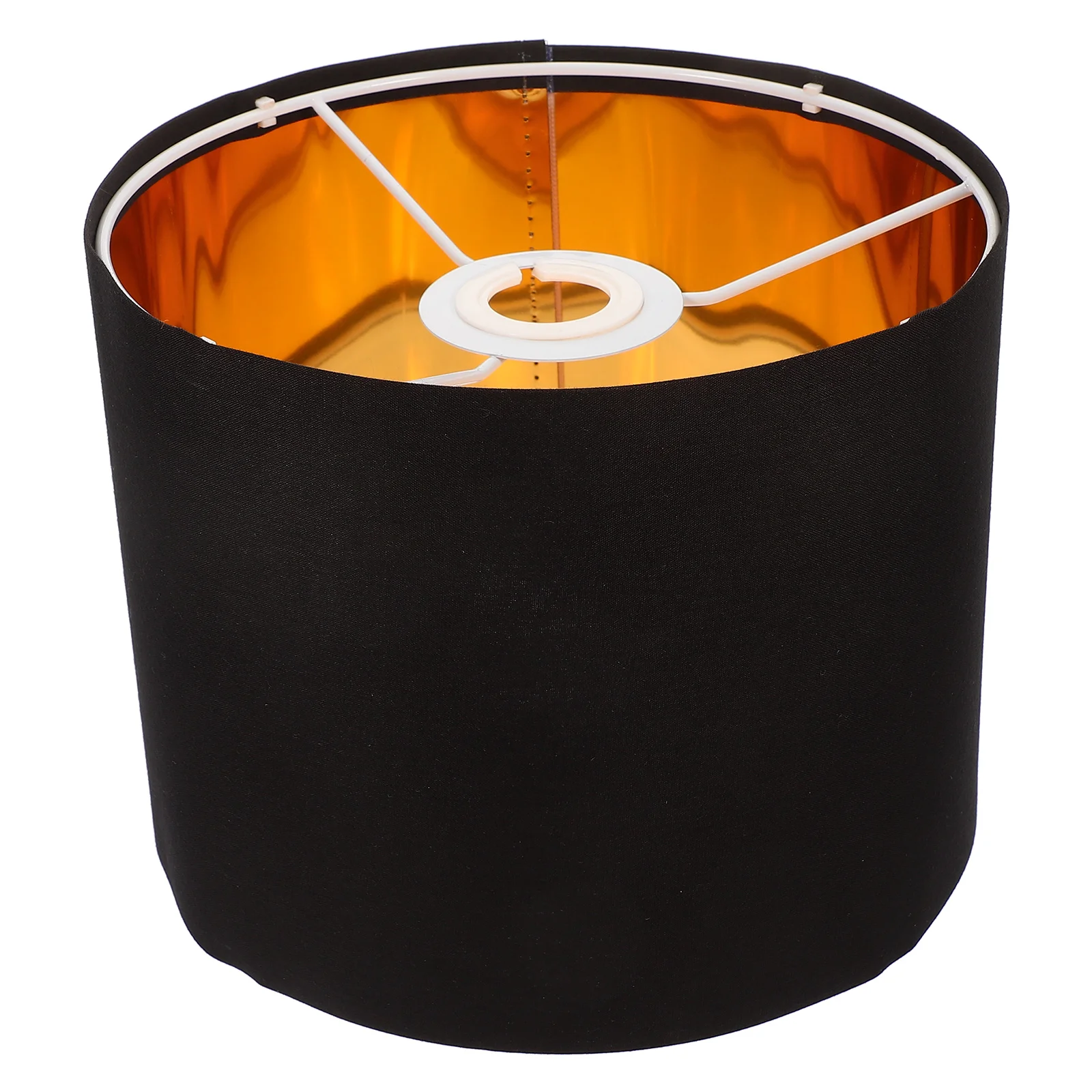 

Linen Lampshade 20x16cm Black Gold Fabric Cover for Table Wall Pendant Light Shades Decor Study Kitchen Bedroom