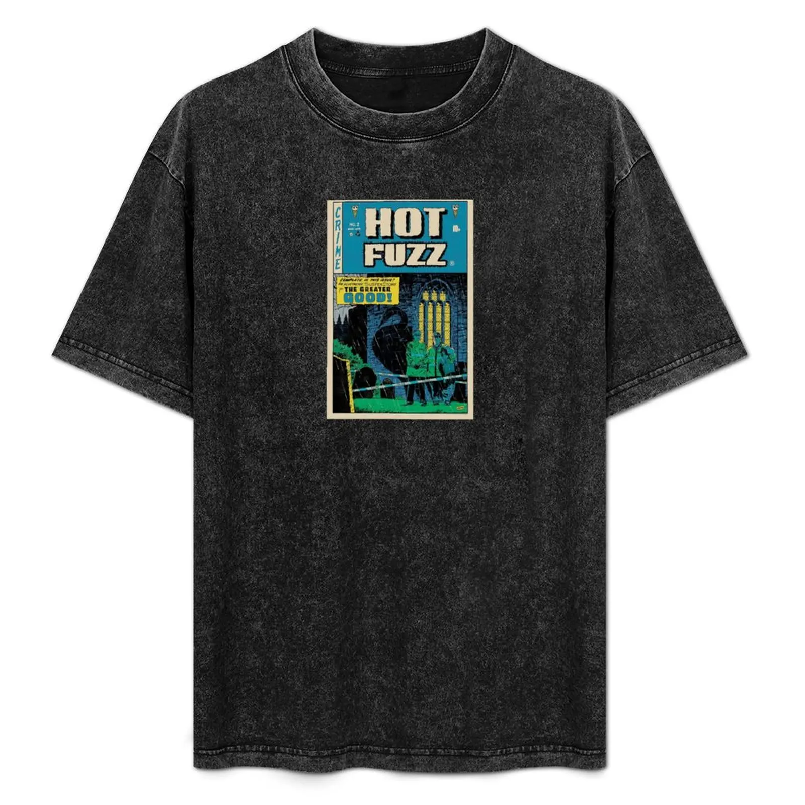 

Hot Fuzz Comic Book Cover T-Shirt cute clothes vintage t shirts plain quick drying t shirts for men