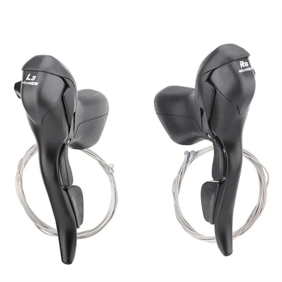 Litepro Road Bike MICRONEW Shifter Brake Levers 2*7 3*7 Handlebar Shifters Set DIP 7s 8s 9s 10s 11 Speed For Shimano R472 R473