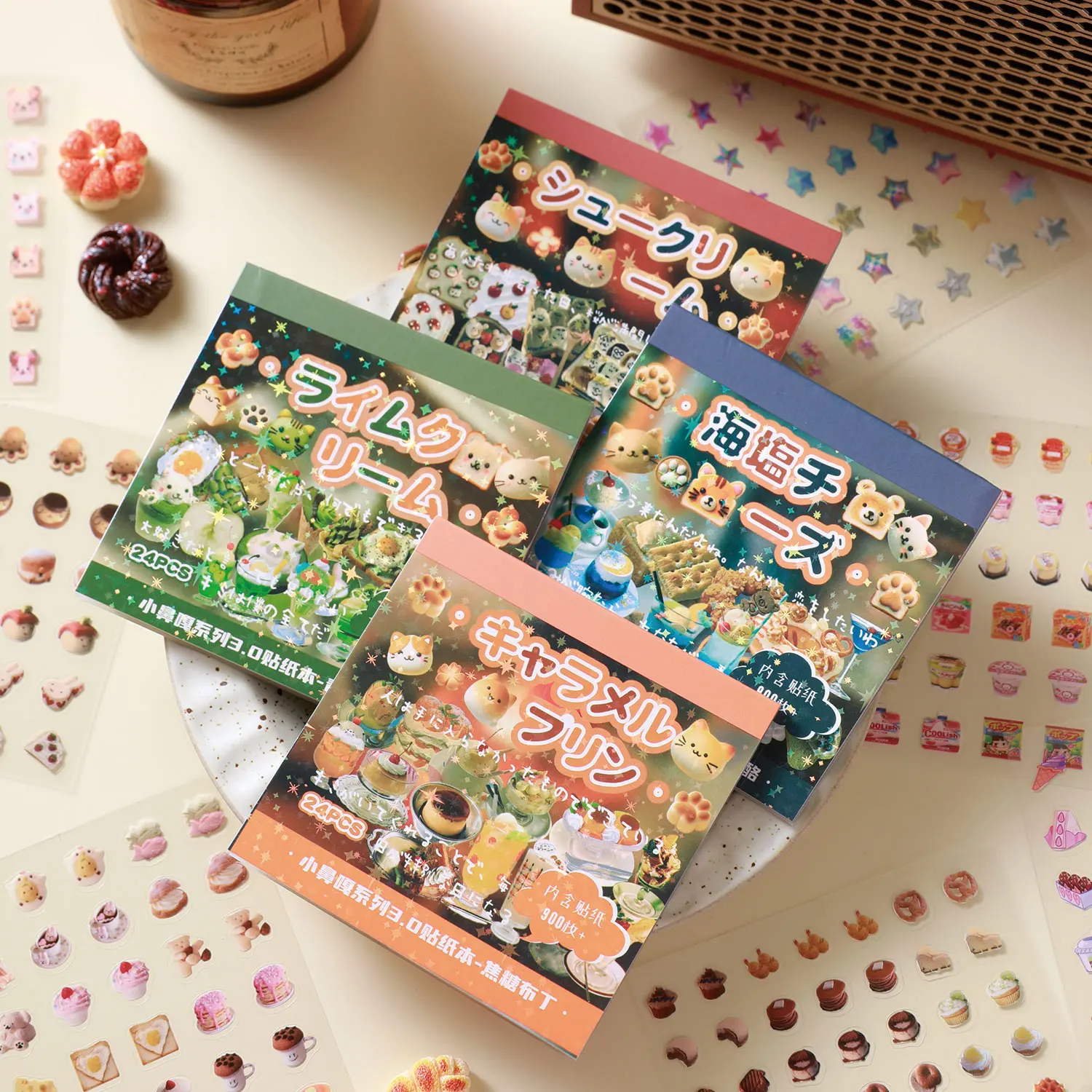 Mini Sticker Book Waterproof Cute Handbook Decoration Mobile Phone Case Photo Album Material DIY Sticker Book