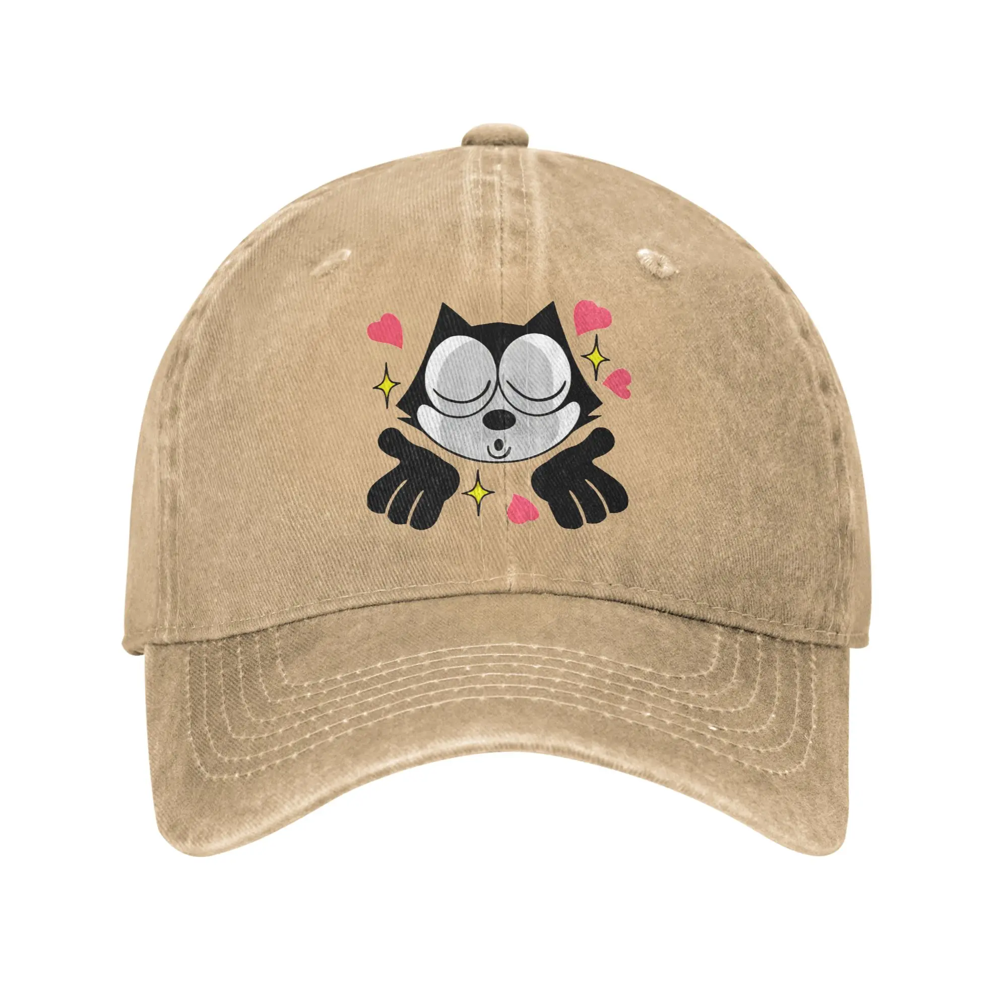 Unisex Felixs The cat Cap Merch Baseball Caps Casual  Snapback Hat Adjustable