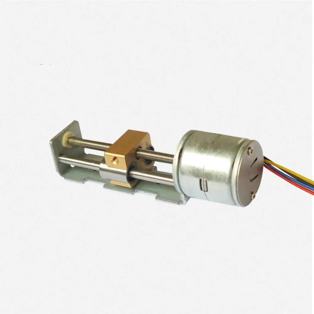 Stroke 35mm Linear Actuator Micro 20mm Two-phase Four-wire Precise Stepper Motor With Copper Nut DIY  XYZ 3D printer