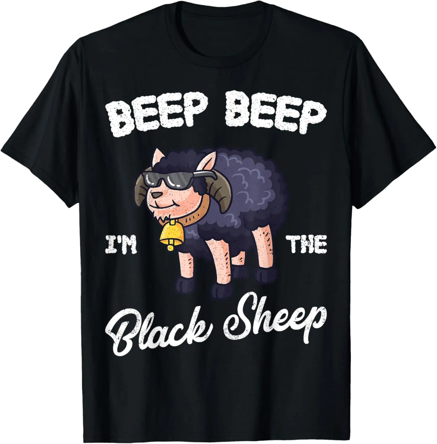 Beep Beep I'm The Black Sheep Funny Sheeps Farmer Shepherd T-Shirt