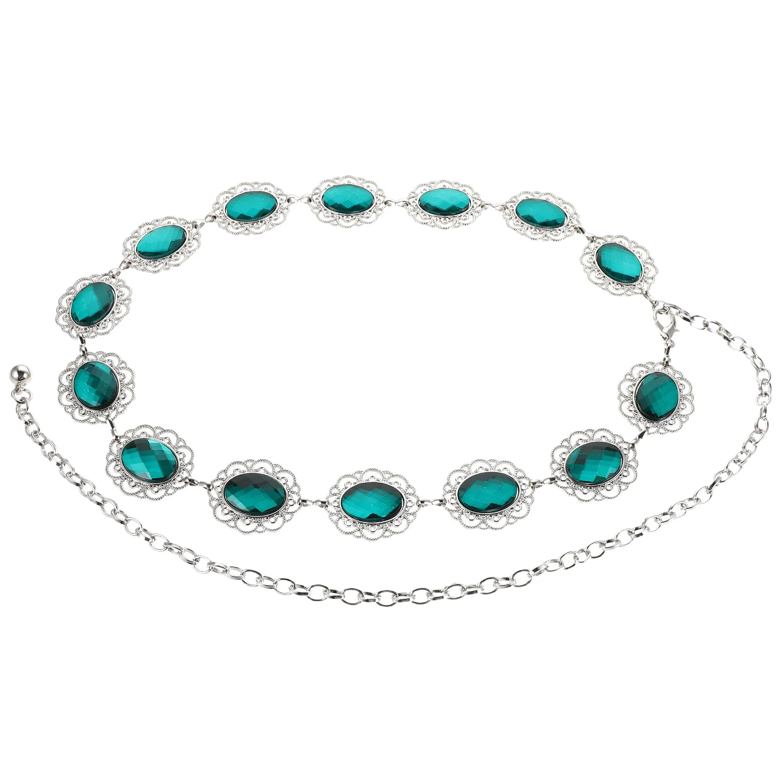 

Rhinestone Waist Chain for Women Adjustable Sparkly Belt with Hollow Design Perfect for Bridal Gowns and Evening Wear