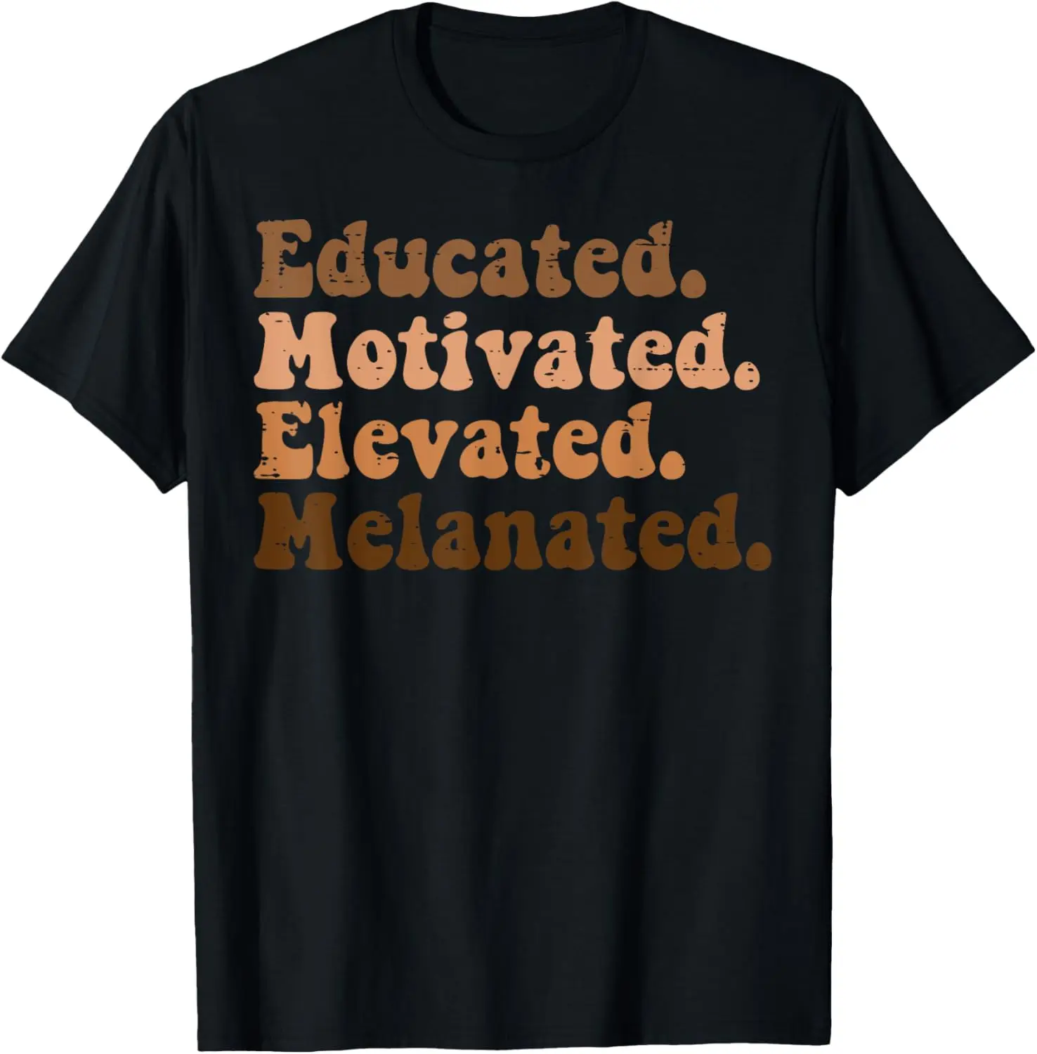 

Black History Educated Motivated African Pride Women Kid Men T-Shirt