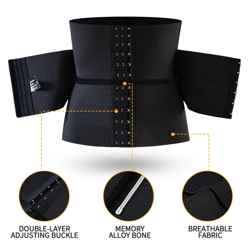 Waist Trainer Workout Waist Cincher Trimmer Adjustable Workout Girdle Body Shaper Underbust Waist Hourglass Body Shapewear