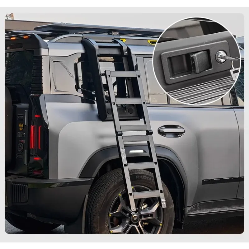 

For Chery Jetour T1 Car Ladder Roof Rack Side Storage Box For Jetour Auto Parts