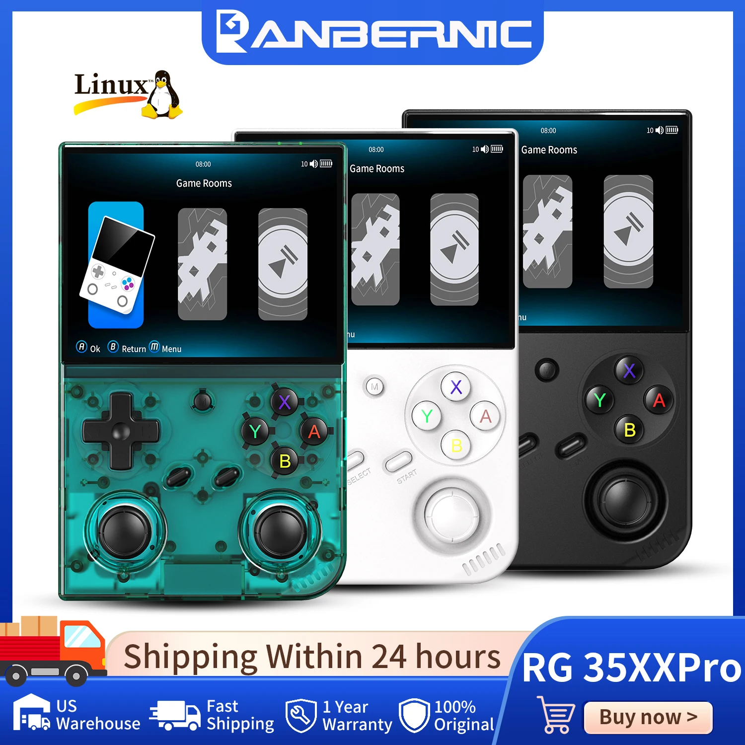 Party Games Download - Anbernic RG35XX Pro Retro Handheld Game