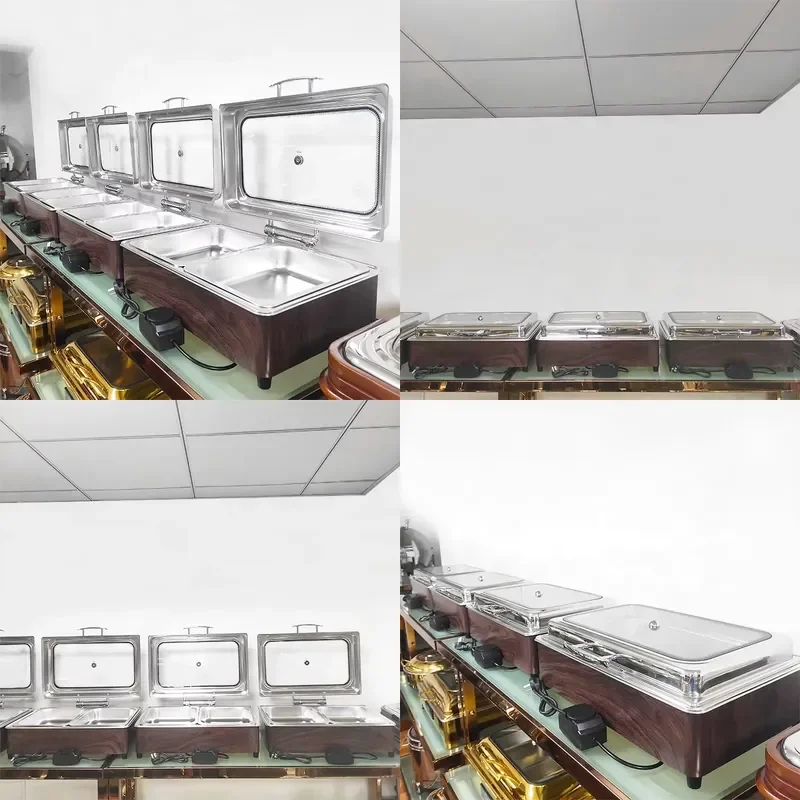 Buffet Set Rectangular Chafing Dish Hydraulic Buffet Food Warmer Chafing Dish Buffet Set Catering Accessories