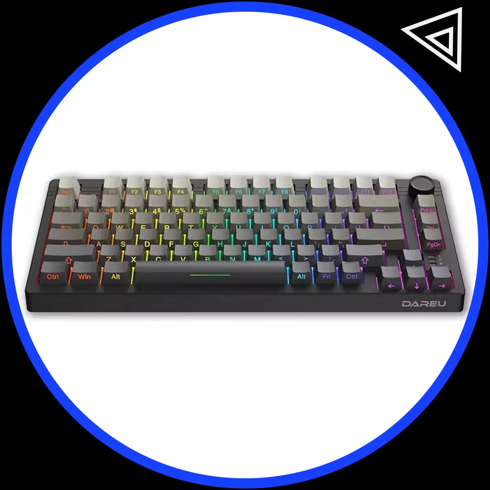 DAREU EK75 Wireless Keyboard Gasket Structure Of Leaf Spring 4000mAh Gaming Keyboard Three Mode Connection For Pc Accessories