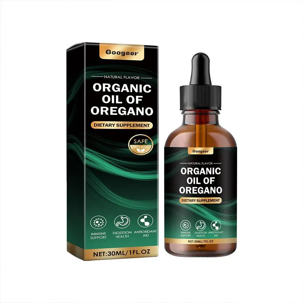 Gotas de aceite de organo orgánico 30 ml Soporte inmunológico natural Mejora el estado de ánimo Suplemento vegano para digestión y bienestar